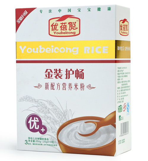 优蓓聪金装护畅营养米粉(优+)