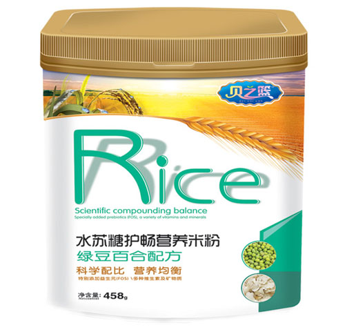 贝之篮绿豆百合配方水苏糖护畅营养米粉听装