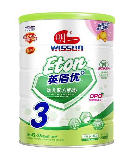 明一英盾优幼儿配方奶粉3段