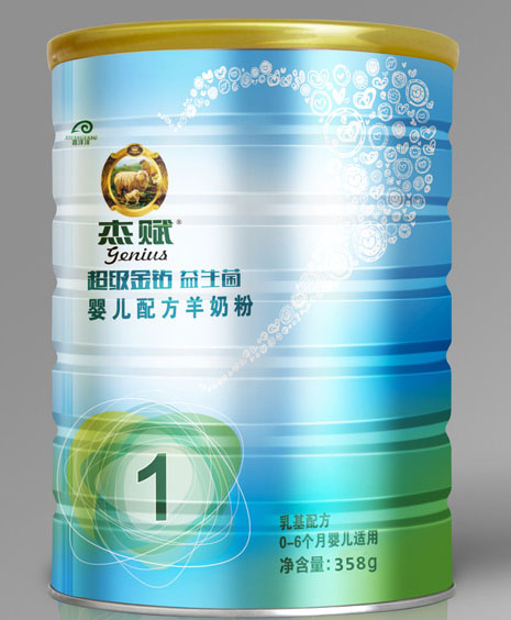 杰赋超级金钻益生菌婴儿配方羊奶粉1段358g