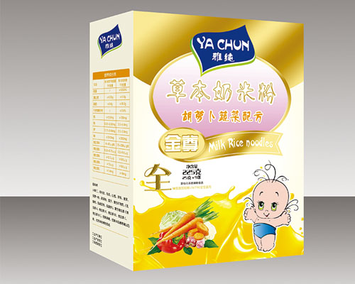 雅纯草本奶米粉胡萝卜蔬菜配方米粉