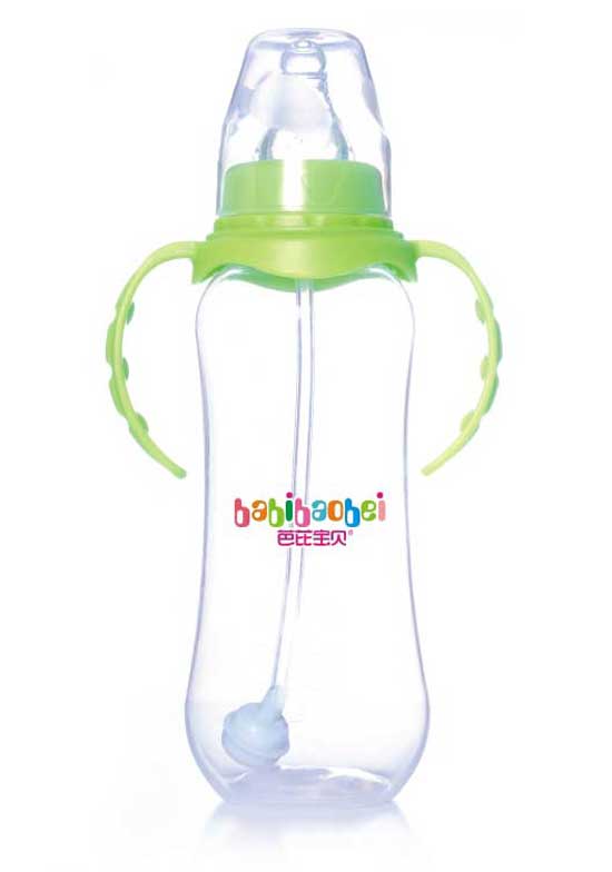 芭芘宝贝标口径双柄PP奶瓶300ml