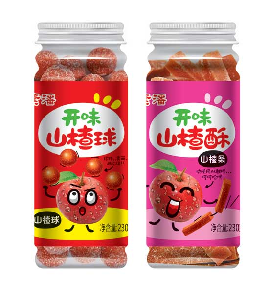 紫潘开味山楂球瓶装