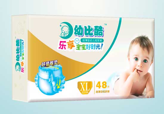 幼比酷纸尿裤大包XL-48片
