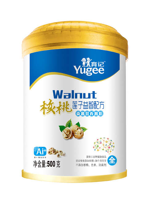 育记核桃莲子益智贡米营养米粉
