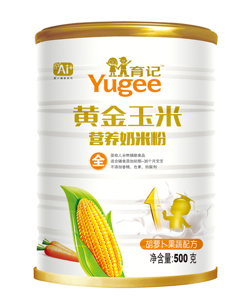 育记黄金玉米胡萝卜果蔬奶米粉