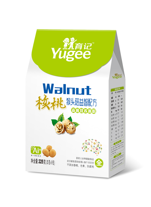 育记核桃猴头菇益智贡米营养米粉盒装