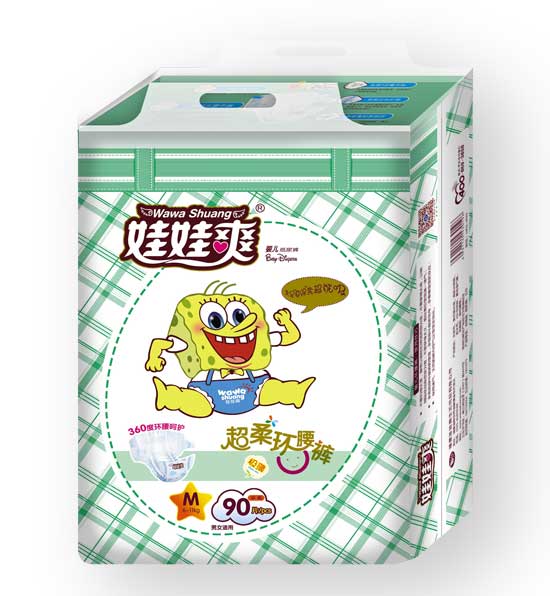 娃娃爽超柔环腰裤M码
