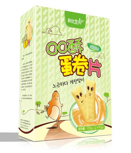贝拉宝贝海苔味蛋卷片