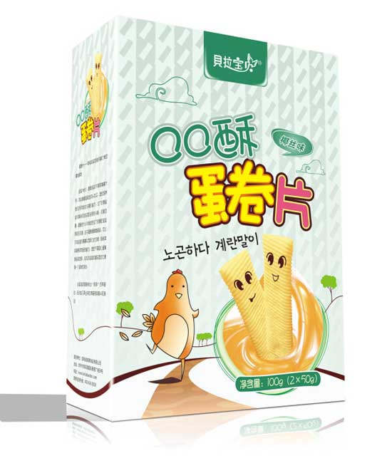贝拉宝贝椰丝味蛋卷片