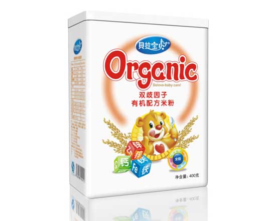 贝拉宝贝双岐因子有机米粉