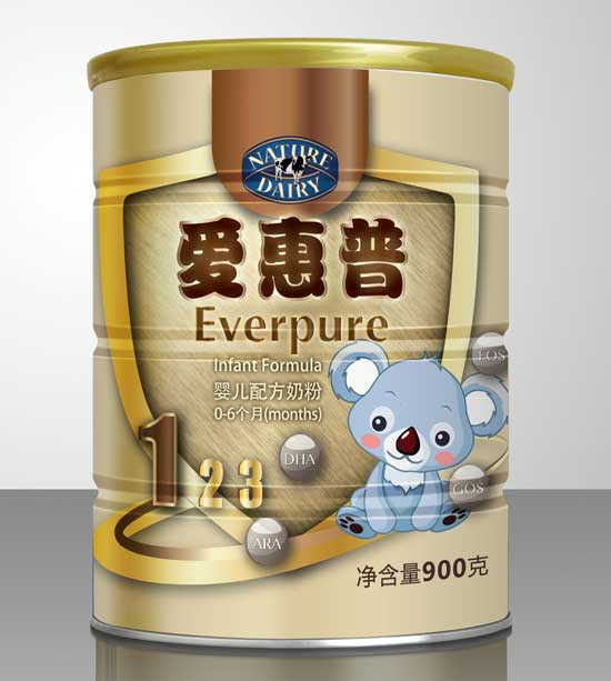 爱惠普婴儿配方奶粉1段900g