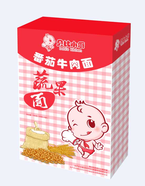 贝比小厨番茄牛肉蔬果面