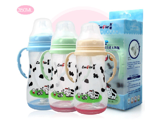 皇婴宽口感温自动大奶瓶350ML