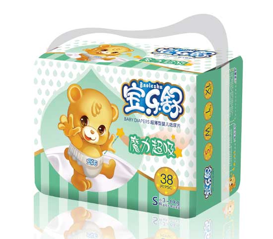 宝乐舒魔力超吸超薄纸尿片S码