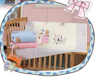婴儿坊婴幼儿床品多件套白色