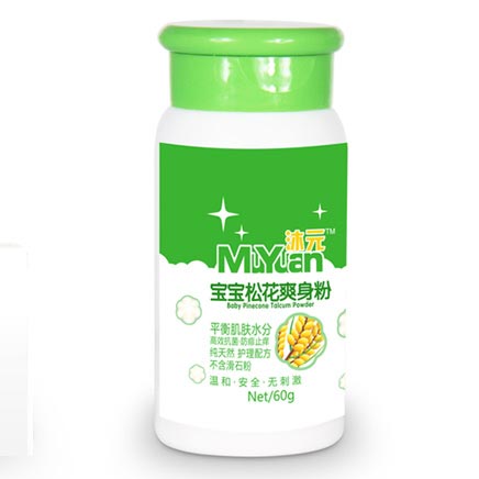 沐元宝宝松花爽身粉60g