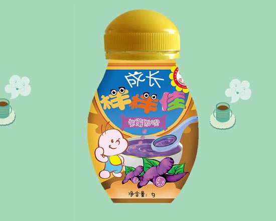 成长样样佳紫薯保龄瓶粉泥