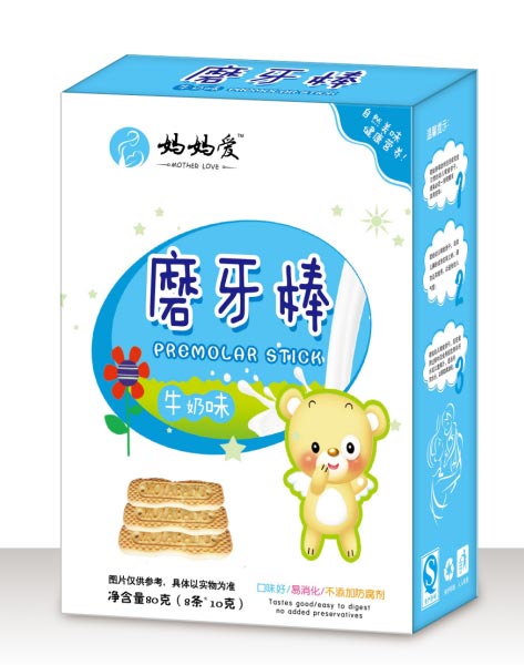 妈妈爱牛奶味磨牙棒