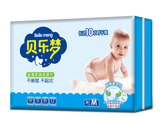 贝乐梦超薄柔爽纸尿片M码
