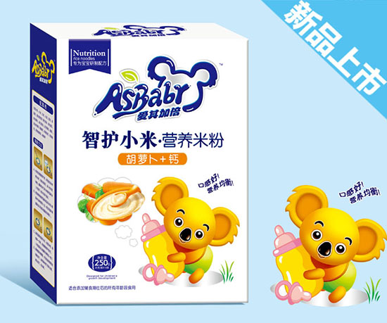 爱其加倍胡萝卜+钙智护小米营养米粉