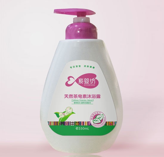 紫婴坊茶皂素婴儿沐浴露350ml