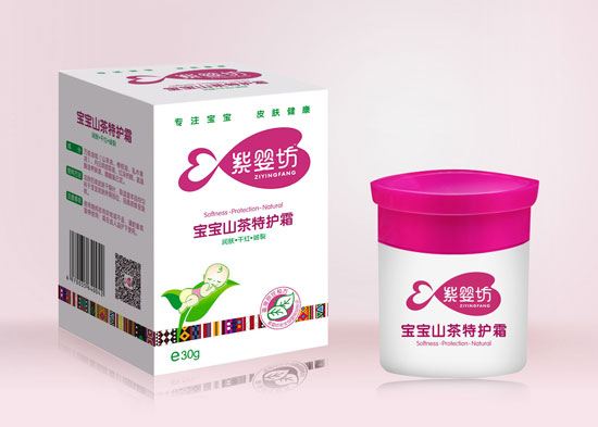 紫婴坊宝宝山茶特护霜