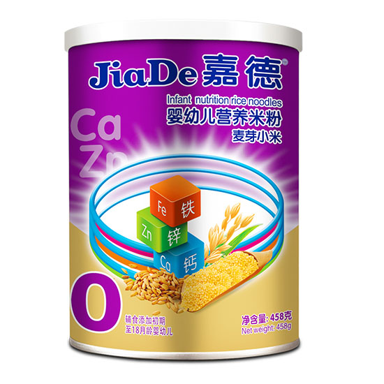 嘉德麦芽小麦婴幼儿营养米粉458G