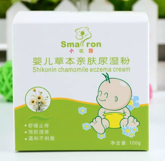 小状园草本亲肤爽身粉