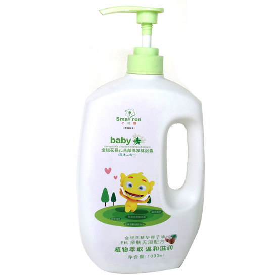 小状园婴儿金银花亲肤洗发沐浴露1000ML