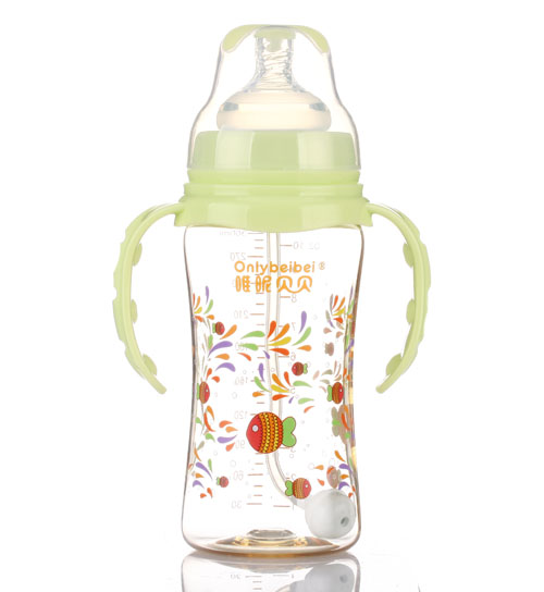 唯昵贝贝宽口PPSU奶瓶300ml绿色