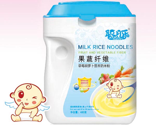 聪贝乐草莓胡萝卜营养奶米粉