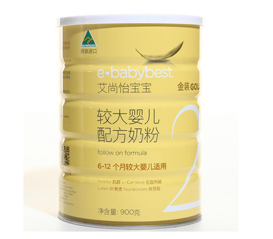 怡宝宝婴儿配方奶粉2段