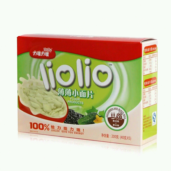 力哦力哦给力小面片黄瓜+黑米味