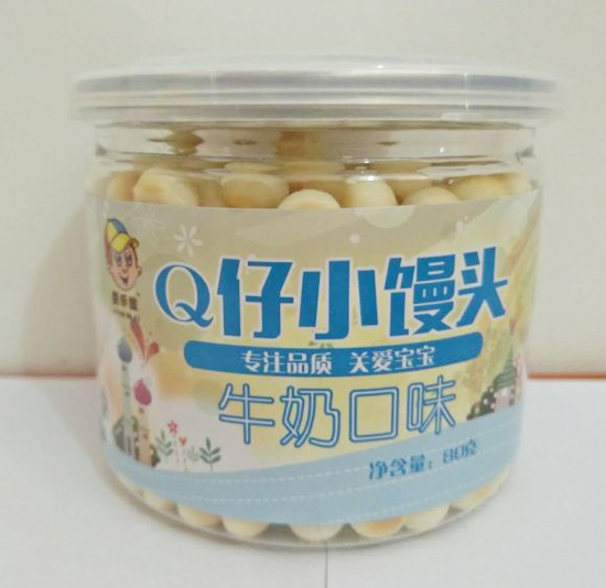 婴乐滋Q仔小馒头牛奶味