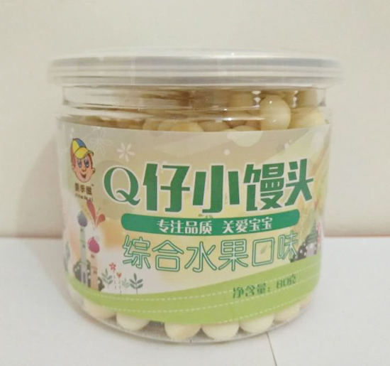 婴乐滋Q仔小馒头综合水果味