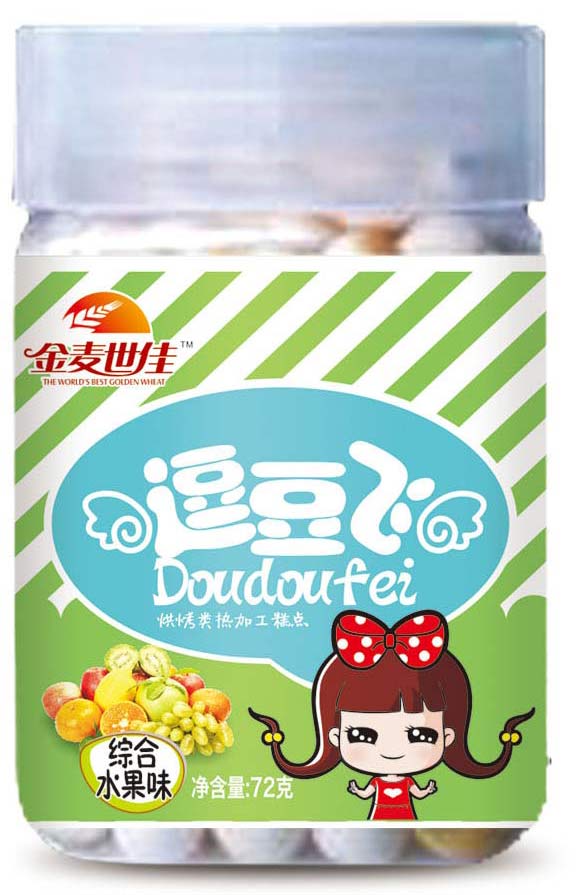 金麦世佳综合水果味逗逗飞