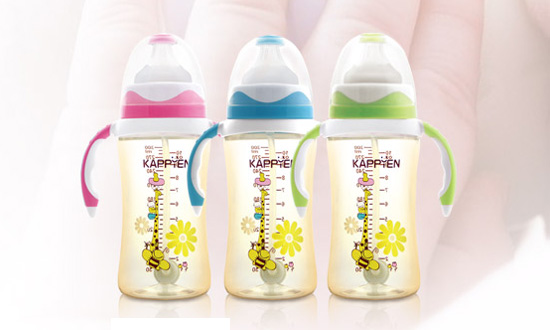 卡比恩PPSU奶瓶300ml-配磨砂实感奶嘴
