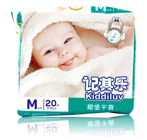 记其乐超值干爽纸尿裤M码