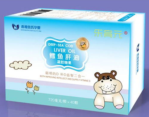 乐育元鳕鱼肝油凝胶糖果