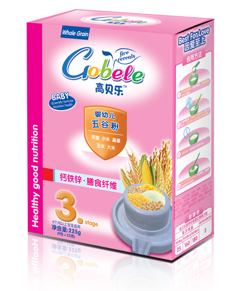 高贝乐3段钙铁锌膳食纤维