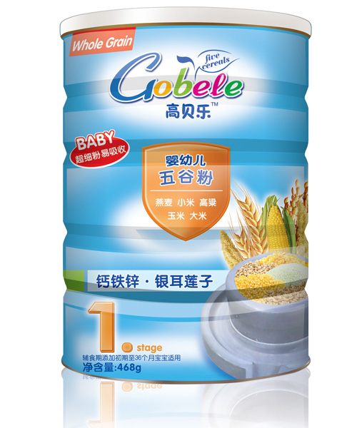 高贝乐1段钙铁锌银耳莲子五谷粉