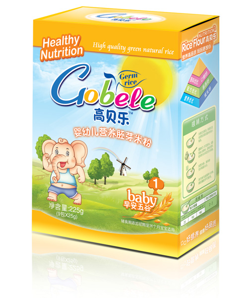 高贝乐1段早安五谷胚芽米粉