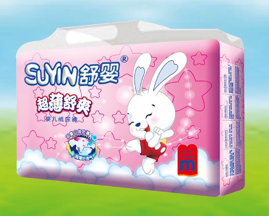 舒婴超薄舒爽婴儿纸尿裤M码32片