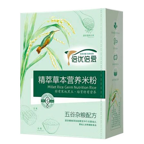 倍优倍爱五谷杂粮精萃草本米粉盒装