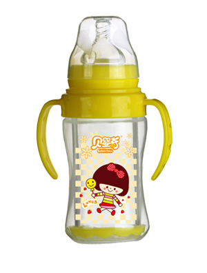 ��Ӥ��180ml����˫�㲣����ƿ��ɫ