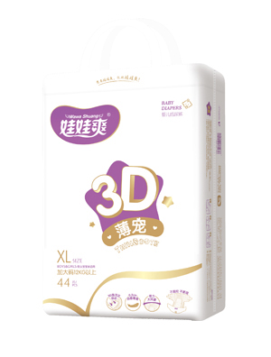 娃娃爽3D薄宠婴儿纸尿裤XL44
