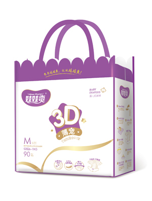 娃娃爽3D薄宠婴儿纸尿裤 礼品装M90