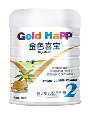 金色喜宝消化力较大婴儿配方乳粉2段800g