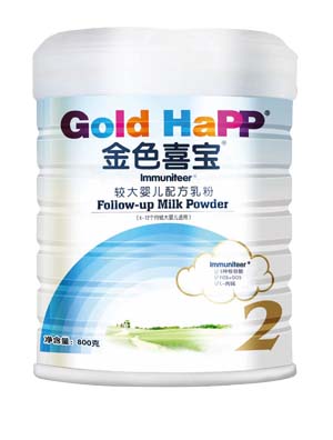 金色喜宝免疫力较大婴儿乳粉2段800g